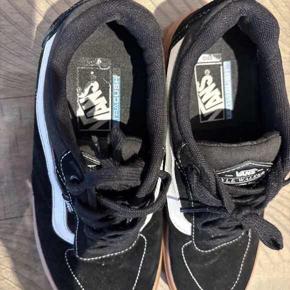 Vans Kyle Walker Pro Gum Sole Skate Board Low Shoes Black Suede 721454 Mens 7.5 - Picture 2 of 9